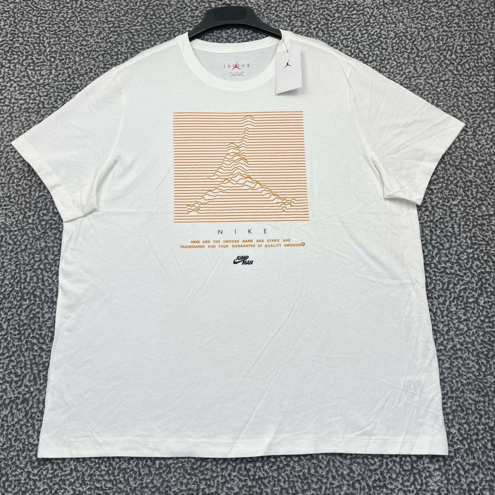 Nike Air Jordan Shirt Men XXL Jumpman Short Sleeve Crew Neck‎ Cotton New 2XL